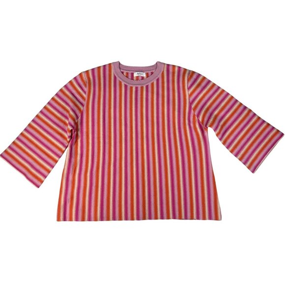 Avara Tops - Avara Size M Women  Lightweight Fabric Blend Crewneck Design